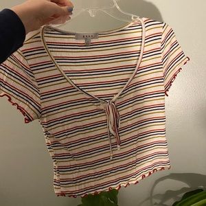 Cute Striped Crop Top